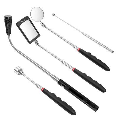 Teleskop-Inspektionsspiegel mit 360° drehbarer, ausziehbarer Edelstahl-Reparaturwerkzeug für Auto, Fahrzeug, Unterbodeninspektion