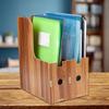 Magazine Book File Stand   File Sorter   Desk Storage Box  Black