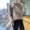 Women's Pure Wool Hooded Knit Sweater with Raglan Sleeves for Autumn and Winter