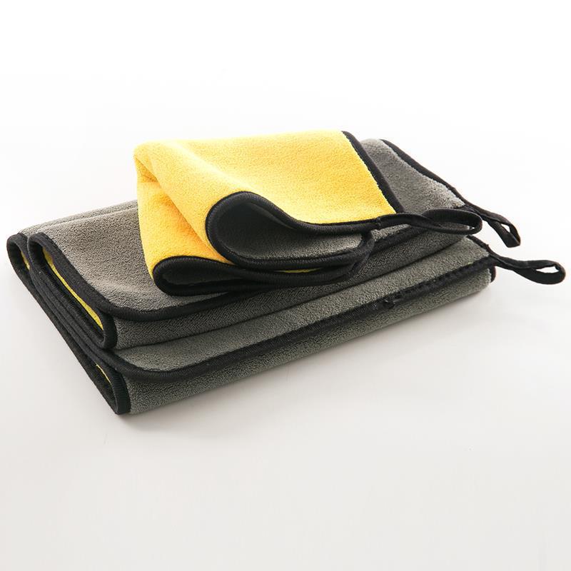 Soft Absorbent Coral Fleece Pet Bath Towel for Dogs and Cats