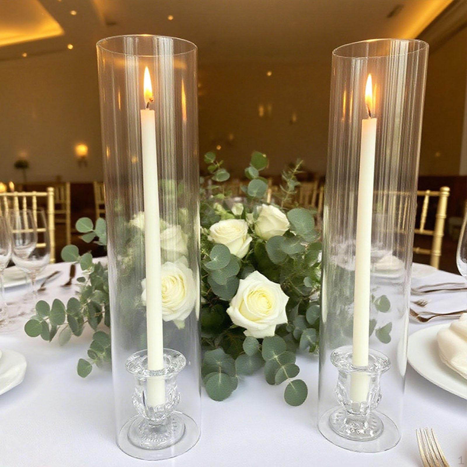 

2 шт. Длинные подсвечники Колонные вазы Новинка Подставки для свечей для ресторана