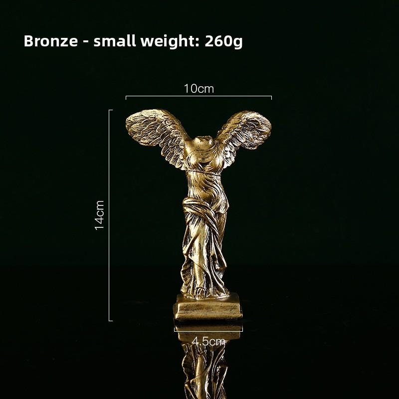 Victory Goddess Sculpture Statue Figurine Home Desk Decoration Item Wine Cabinet Art Display E5-181511