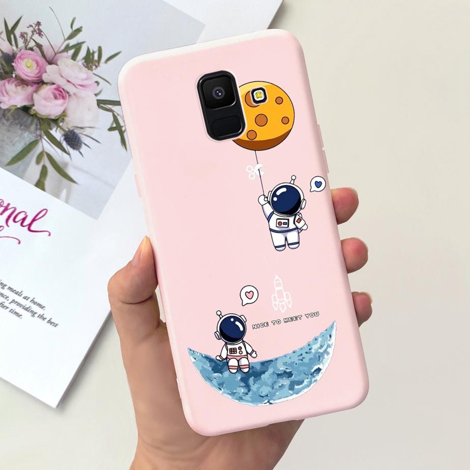 For Samsung Galaxy A6 Plus 2018 Case SM-A605F Cute Dinosaur Cartoon Cover Soft TPU Phone Case For Samsung A6 2018 A600F A6+ Bags