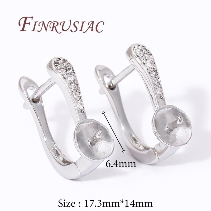 18K Gold Plated Earwires Fastener Accessories For Earrings,Earrings Hook Clasp For DIY Making Women's Jewelry Earring Fixtures