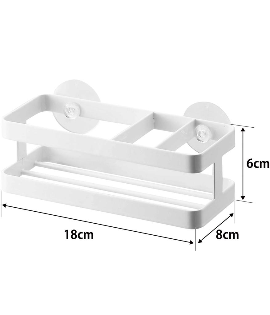 Yamazaki Sponge Bottle W18 X D8 X Tower 6771 & Holder, White, Approx. H6cm,