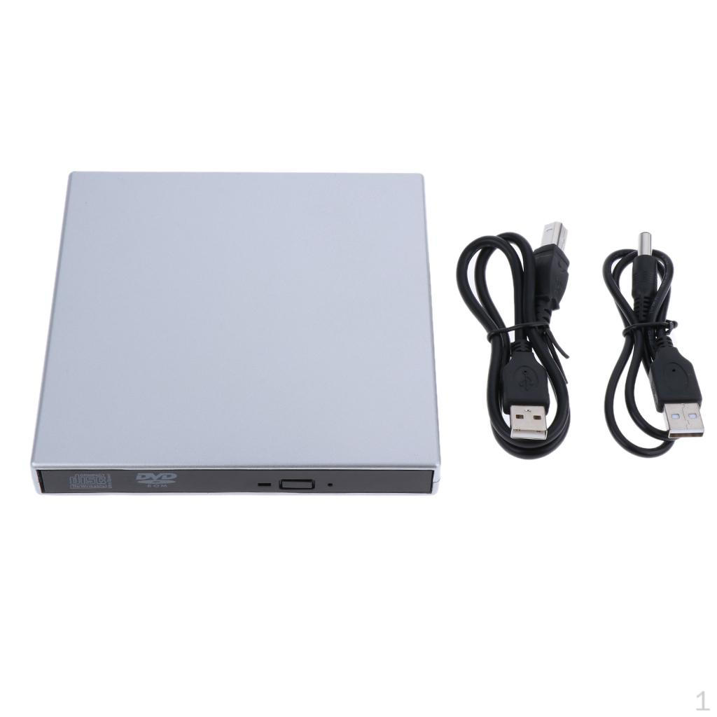 Black Laptop Protable USB 2.0 External Drive CD-RW Writer / Burner