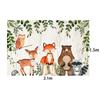 3x5ft/5X7ft/6x8ft/10x7ft Animals Backdrop Woodland Baby Shower Birthday Party Photo Background Decorate