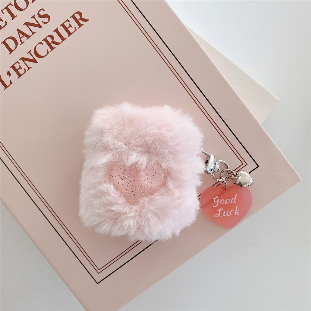 Glitter Love Plush for Apple AirPods 1 Generation Earphone Case Pro1 Earphone Case 1st Generation Case Soft Case