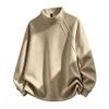 Men's Sweatshirt Half Turtleneck Long Sleeve Thickened Pullover Solid Color Casual Fashion Top For Men