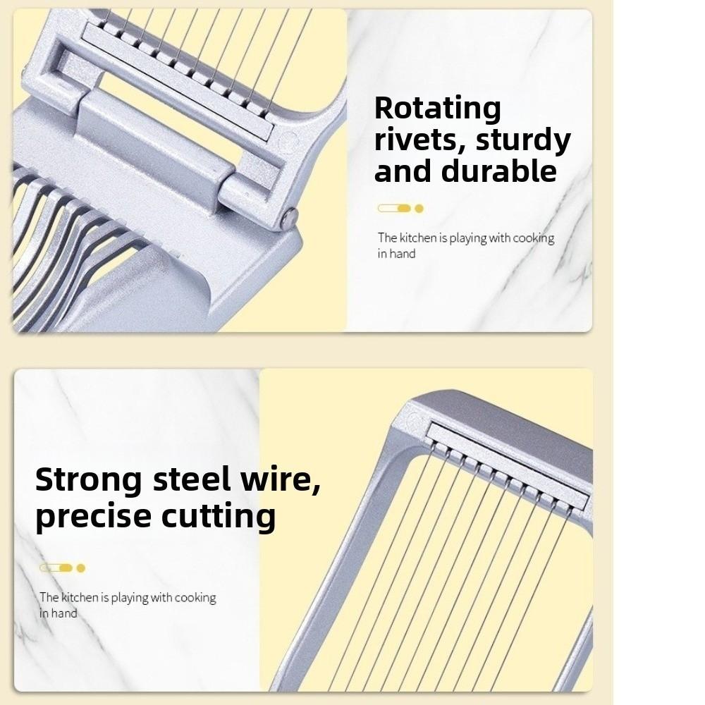 Multifunctional Strawberry Slicer Heavy Duty Egg Cutter Kitchen Sectioner Egg Slicer Ham