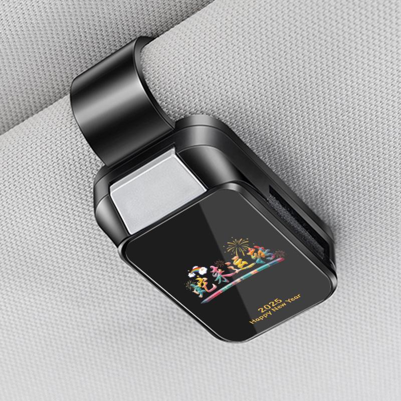 High-End Multifunctional Car Visor Glasses Clip and Card Holder