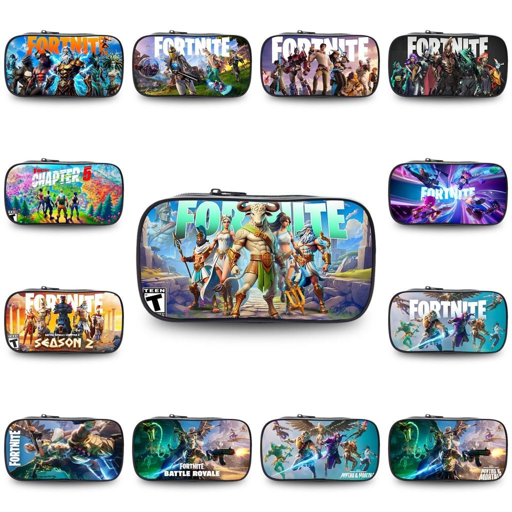 Night Fortress Pen Case Large Capacity Double Layered Design Patterns Diverse