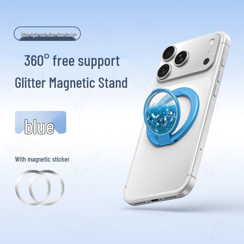 Magnetic Alloy Phone Stand: Multi-functional Desktop Holder for Universal Use