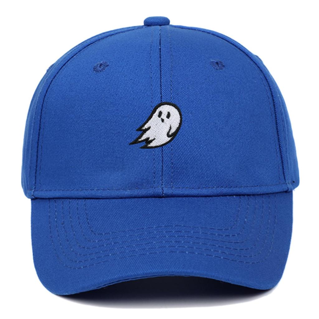 Ghost Embroidery Baseball Cap - Unisex Summer Sports Hat, Custom Logo, Various Colors