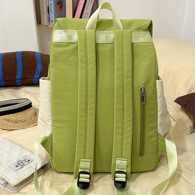 The New Schoolbag Is High-value, High-value, Fresh and Sweet, Contrasting Colors, Backpack, Lightweight Backpack for Junior High School Students