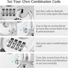 Safety Combination Lock Stainless Steel Discus Padlock 4 Digit (3inch) Round Cake Lock  Outdoor