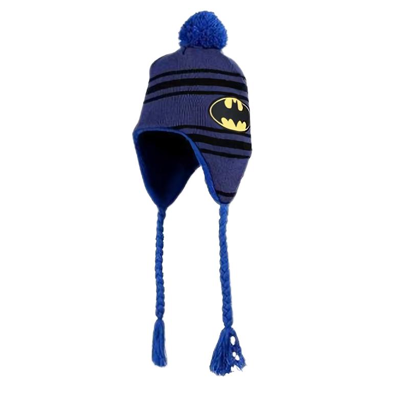 Kids Paradise Batman muts - Peruaanse muts blauw