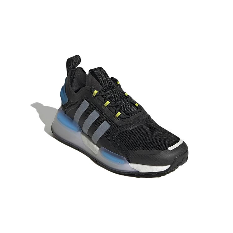 adidas NMD_R1 V3 J Black White Kids Sneakers Core-Black Cloud-White Team-Semi-Solar-Yellow GW1481