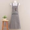 Breathable Cotton Kitchen Bib Apron: Anti-Stain Workwear for Home Cooking