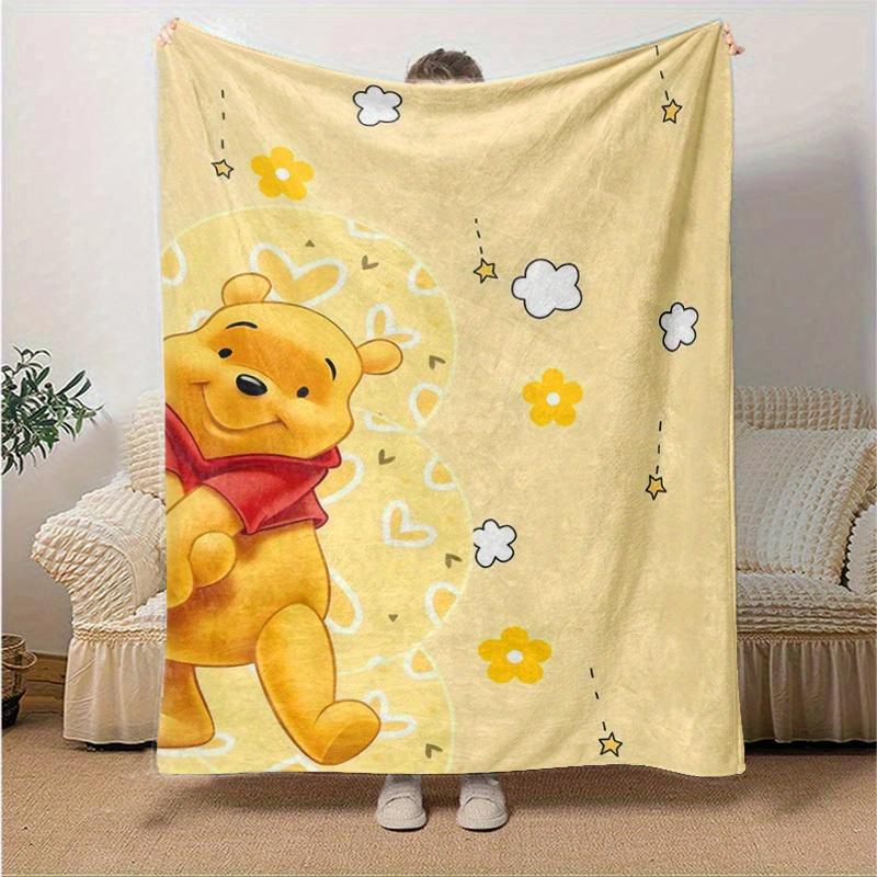 1 Stück Winnie Puuh Kuscheldecke Gemütlich & Niedlich Geschenk für Freunde Perfekt für Bett, Sofa, Reisen