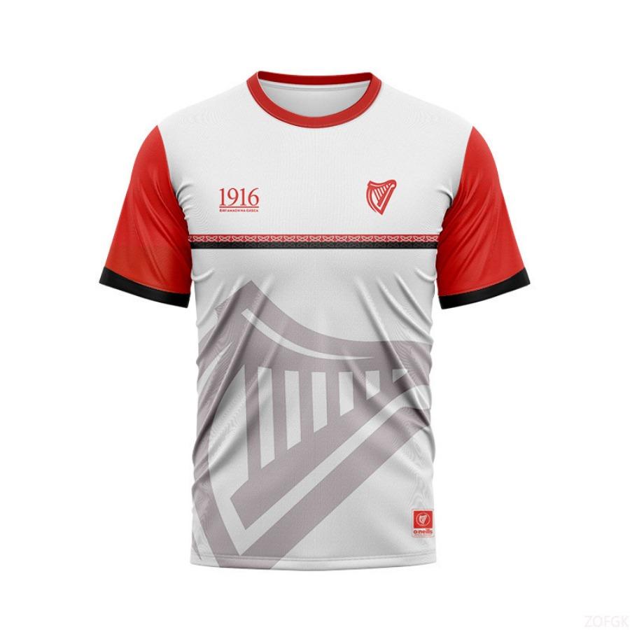 Nové Módní Ležérní Volné Kulatý Výstřih Pohodlné 1916 Dres Sportovní Edice Krátký Rukáv 3D Tištěné Tričko