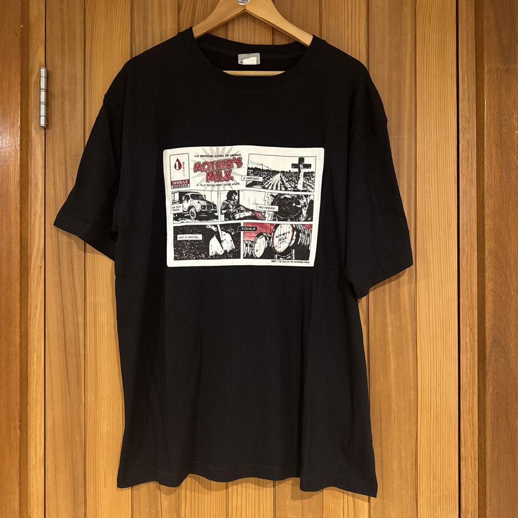 MOTHERS MILK Shiraz Wine Graphic T-Shirt Black