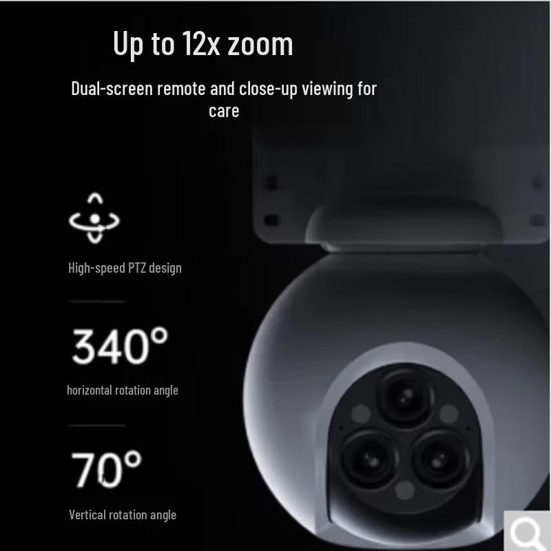 EZVIZ H80F Outdoor Triple-Lens 12x Zoom Security Camera (CN version)