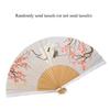 Chinese Printed Portable Retro Handheld Fan Used for Daily Dressing Photos Props Home Art Decoration