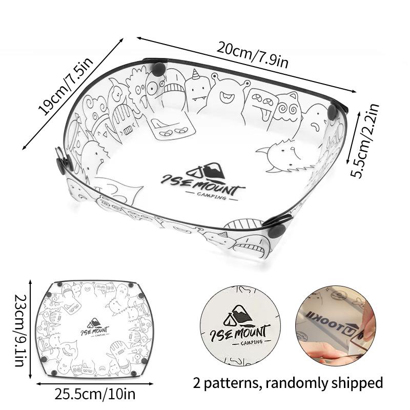 Collapsible Bowl Set Outdoor Camping Foldable Tableware Ultralight Portable Plastic Folding Bowl Dinner Plate Cup Travel Picnic