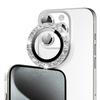 For iPhone 13 Pro/13 Pro Max Camera Lens Protector Glitter Decor Metal Frame Lens Film with Installation Tool