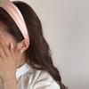Korean Retro Mori Girl Cream Wide Edge Headband - High Skull Wash Face Accessory for Women