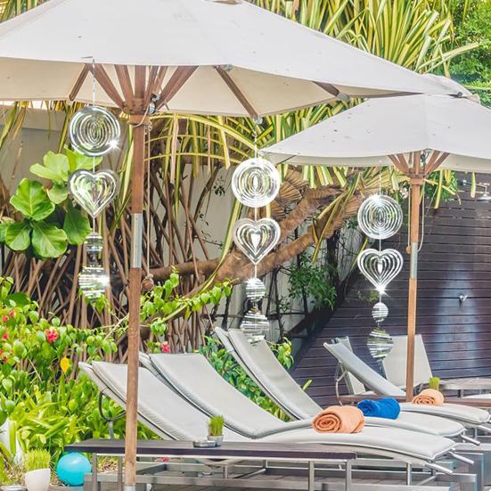 Reflector Highly Reflective Indoor Outdoor Garden Yard Farm Hanging Metal Wind Chime