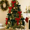 Flocking Large Bow Decor Soft Hanging Bowknot Christmas Bow Decoration  Home Decoration