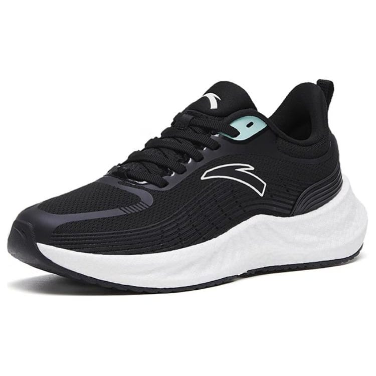 Anta Martian Foam Abrasion Resistant Breathable Low top Running Shoes Women's Black 122315585-2
