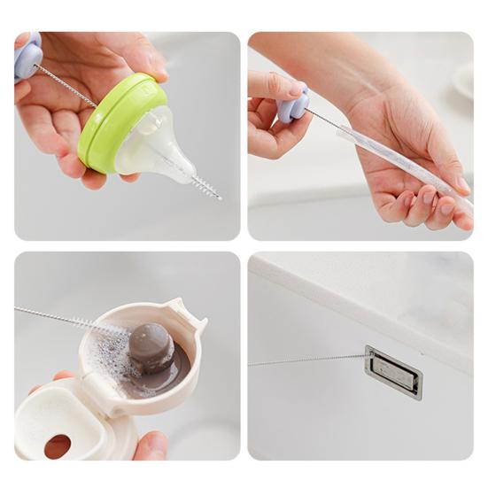 3 In 1 Cup Cleaning Brush Honeycomb Sponge Long Handle Design Water Cup Scrubber Stain-resistant Cup Cleaning Kit