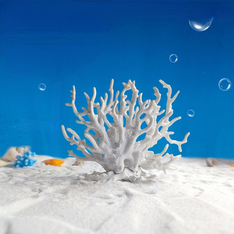 Simulation Coral Colorful Fish Tank Landscaping Decoration Aquatic Plants Aquarium Iron Branches Underwater Set Decoration