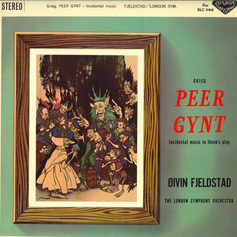 Виниловая пластинка EIVIN FJELDSTAD LONDON SYMPHONY OR Григ Пер Гюнт отрывки SLC1149 LONDON 1962 Япония Классика Б/у