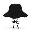VARZAR VA Curved Studded Big Visor Bucket Hat Black