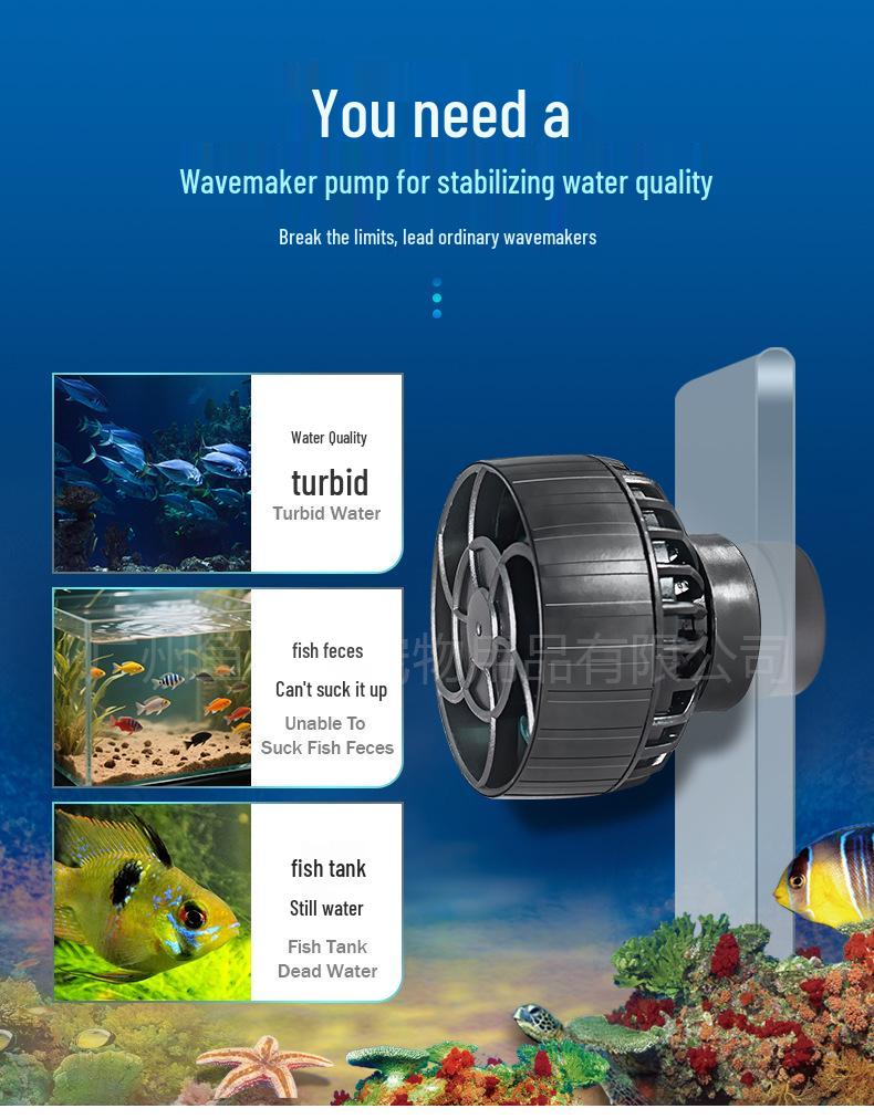 Jiebao SLW Aquarium Wavemaker Pump - Ultra-Quiet, Smart Flow Control, Frequency Conversion for Marine Tanks