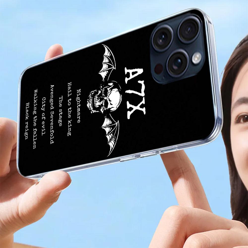 A-Avenged Sevenfold Klare Handyhülle Für Iphone 17 Air 16 Pro Max 15 Pro 14 Plus 17E 16E 11 13 12 Mini Hüllen Cases Fundas Cell T