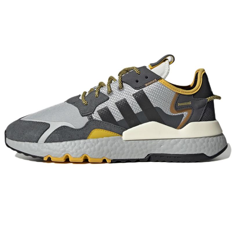 Adidas Originals Nite Jogger 'Cream Grey Black Yellow' Sneakers GY0019