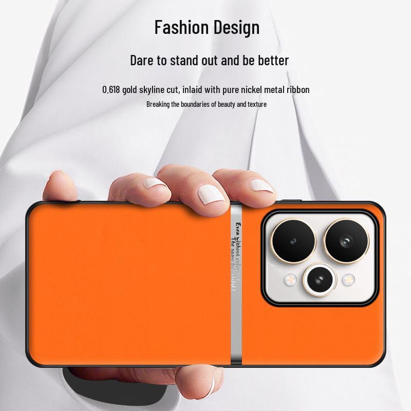 Realme 15 Pro H Liquid Leather Phone Case - Durable, Minimalist, High-End Business Design