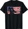 American Flag with Billiard Player T-Shirt