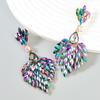 Baroque Style Earrings For Women Vintage Exaggerated Exquisite Rhinestone Stud Earrings Girls Glitter Jewelry Ear Accessories