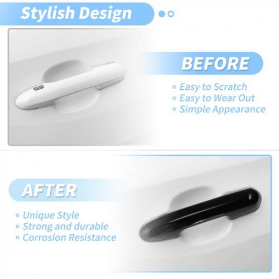 Door Handle Cover Protector for Toyota Rav4 Highlander -2024 Glossy