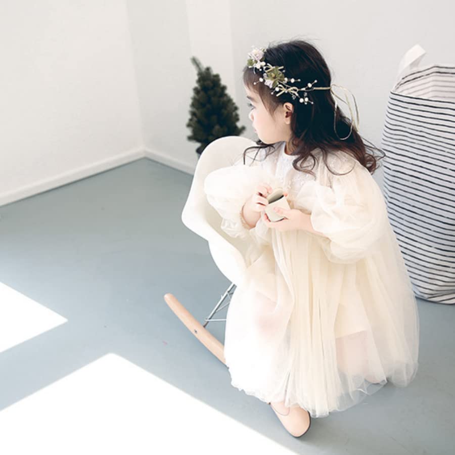 EnDast Tulle Mânecă Lungă Tutu Perfect pentru Recitaluri și Haine Drăguțe pentru Bebeluși pentru Mărimi 110cm Rochie, Rochie, Nunti, Volane, Fete, 80cm, 90cm, 100cm,