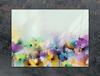 PLAQUE DE PROTECTION EN VERRE POUR PLAQUE DE CUISSON 70x52 FLEURS