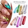 Silver Nail Glitter Powder Metallic Effect Pigment UV Gel Polish Flakes Dust Manicure Decoration Nails Accessories