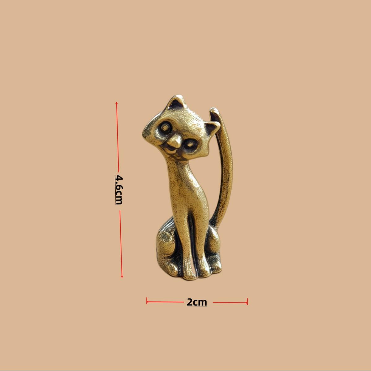 

Alloy Animal Chinese Cartoon Cute Ornament Desktop Home Furnishings One Size чёрный