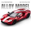 1/24 Ford GT Supercar Alloy Model Car Toy Diecasts Metal Casting Sound and Light Car Toys for Children Vehicle
